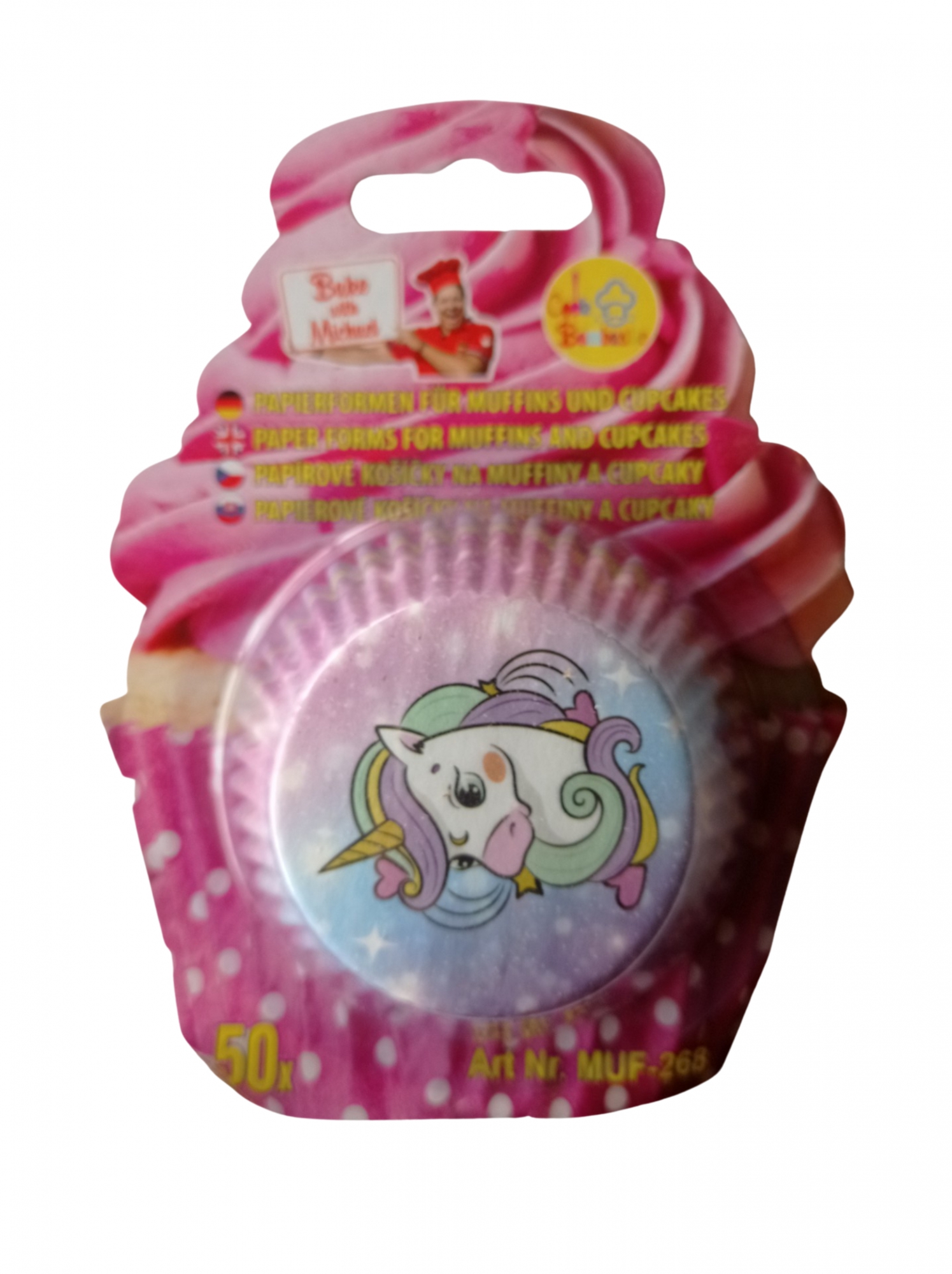 Cukrářské košíčky motiv jednorožec 50 ks